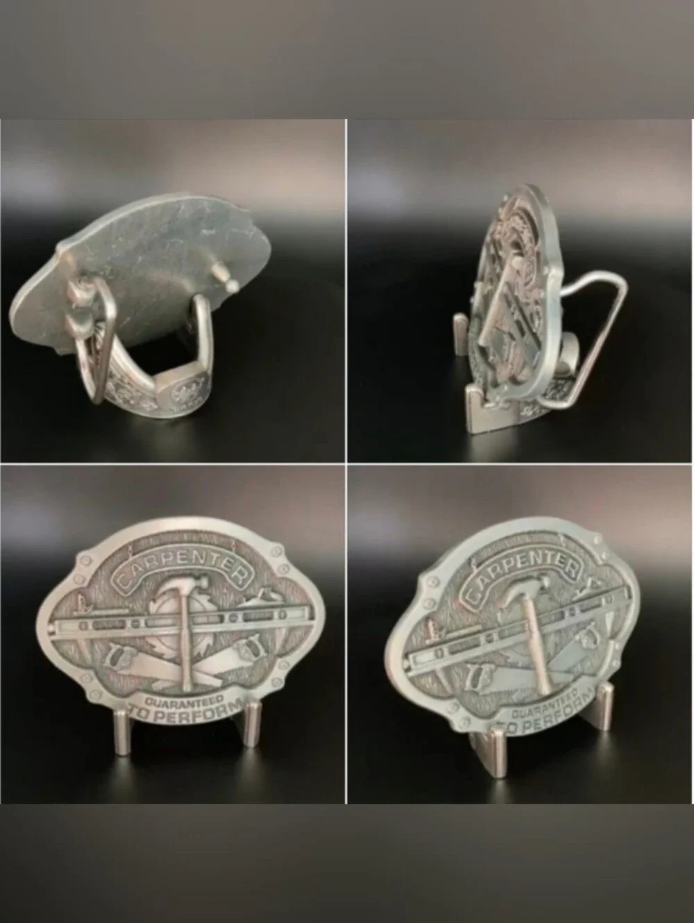 New carpenter Hammer Level Saw Tools belt buckle